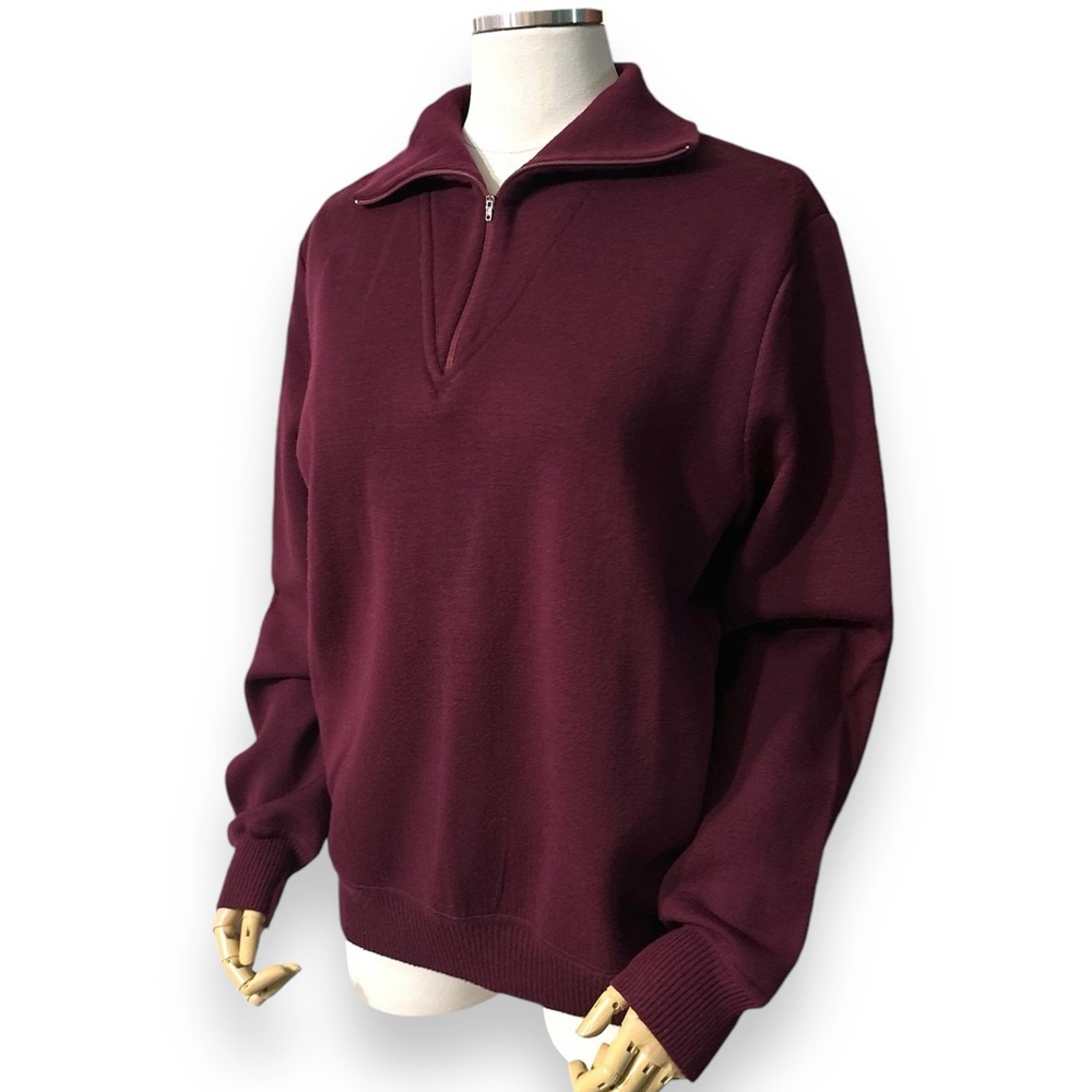 GIVENCHY FOR CHESA Wool Quarter Zip Pullover VINTAGE